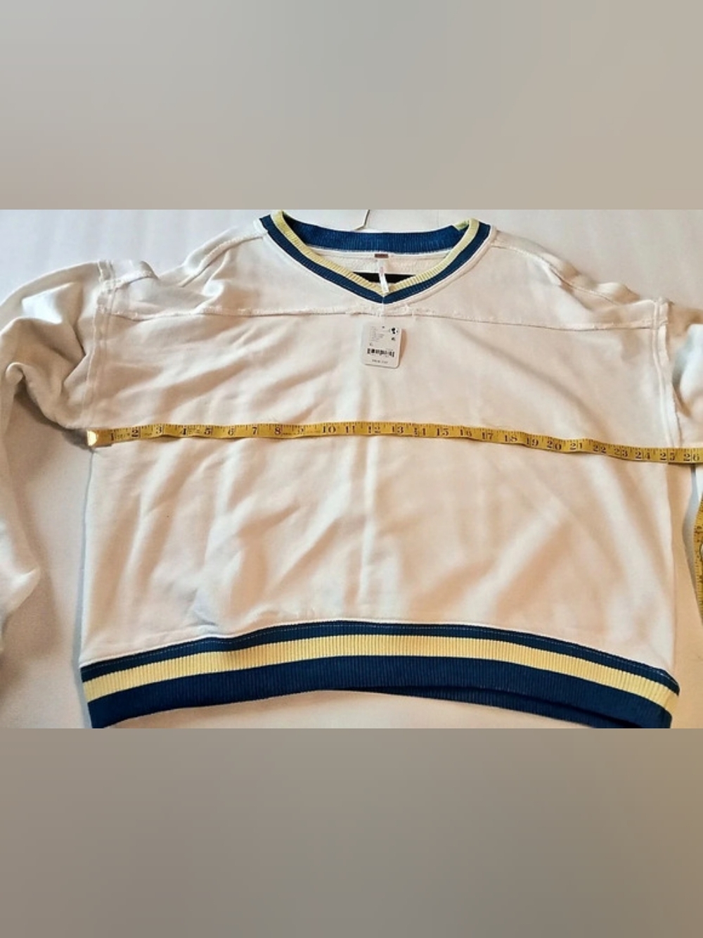 FP Movement Color Block Pullover White XL NWT - Picture 4 of 9